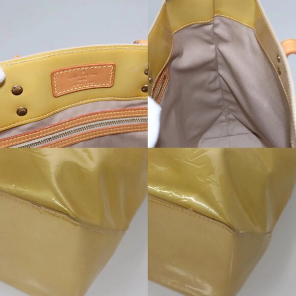 LOUIS VUITTON Monogram Vernis Reade MM Hand Bag Beige M91141 LV Auth ep7589 - Picture 14 of 14